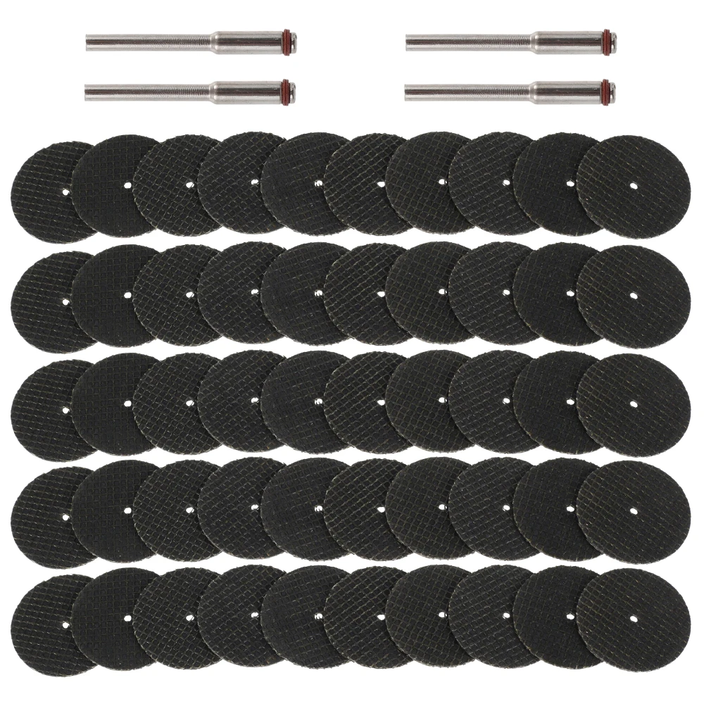 50Pcs Fiberglass Tool Abrasive 32mm Cutting Disc +4Pcs Mandrels Rotary for Dremel Accesories Metal Cutting Rotary Tool Saw Blade