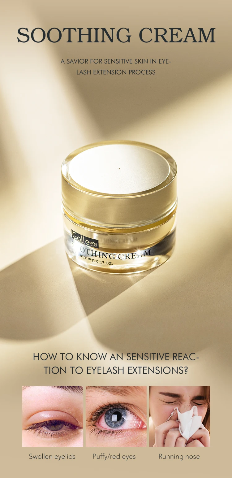 Gollee 5g Anti-Allergie-Creme nach Wimpernkleber, verhindert  Augenreizungen, Anti-Rtungen und Schwellung, Kleber fr  Wimpernverlngerungsallergie - AliExpress 66