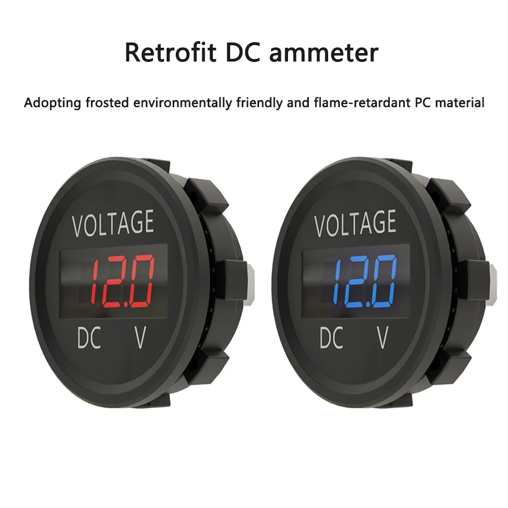 DC 5-24V Waterproof Voltmeter LED Digital Display Voltage Meter for Car Motorcycle battery LED Panel Volt Monitor 12V