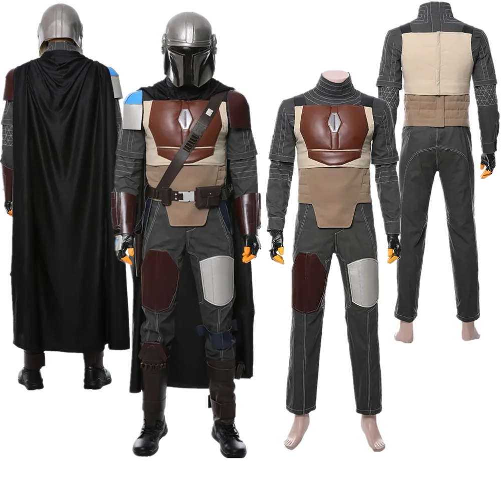 Boba Cosplay Fantasia Costume For Men Adult Top Pants Helmet Vests Disguise Halloween Carnival Festival Suit