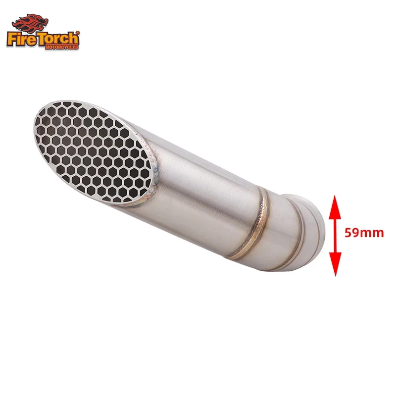 ل Ktm Duke 390 250 200 125 Rc390 Rc250 2017 - 2020 دراجة نارية المخفية العادم الأوسط وصلة الأنابيب الخمار تعديل الدراجة الهروب موتو