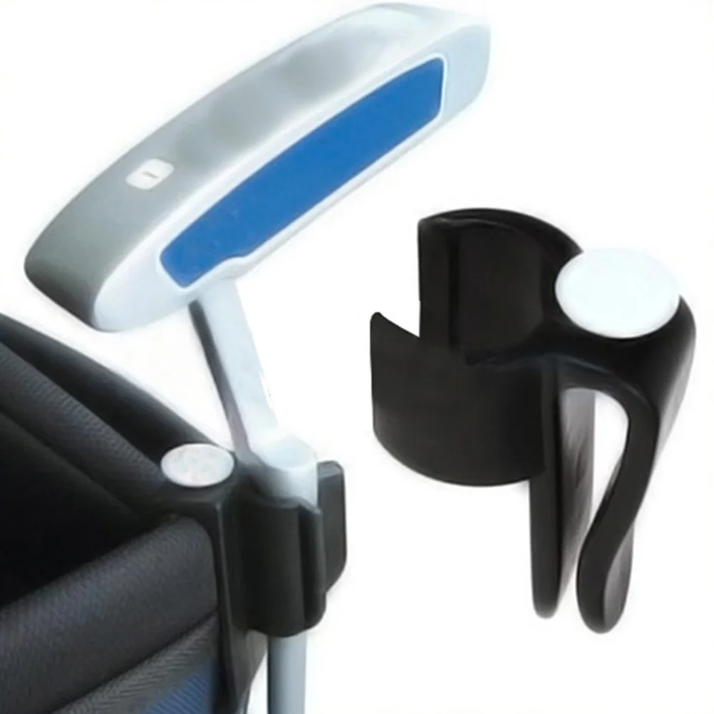 2 Pcs Putter Clip On Clamp Holder Organizer Club Clip Ball Marker for Accessories Supplies (Black) putter clamp
