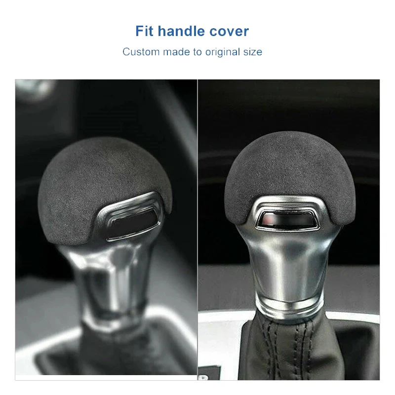 

Car Suede Style Gear Shift Knob Cover Trim For-Audi A3 8V S3 2020 2019 2018 2017 2016 2015 2014JAS