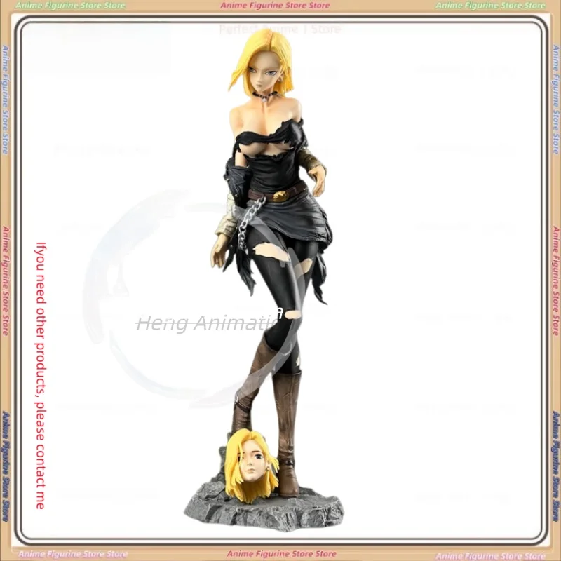 

Dragon Ball Android No 18-статуэтка, сменная аниме-фигурка с двойной головкой, модель дисплея, подарок, коллекционный предмет