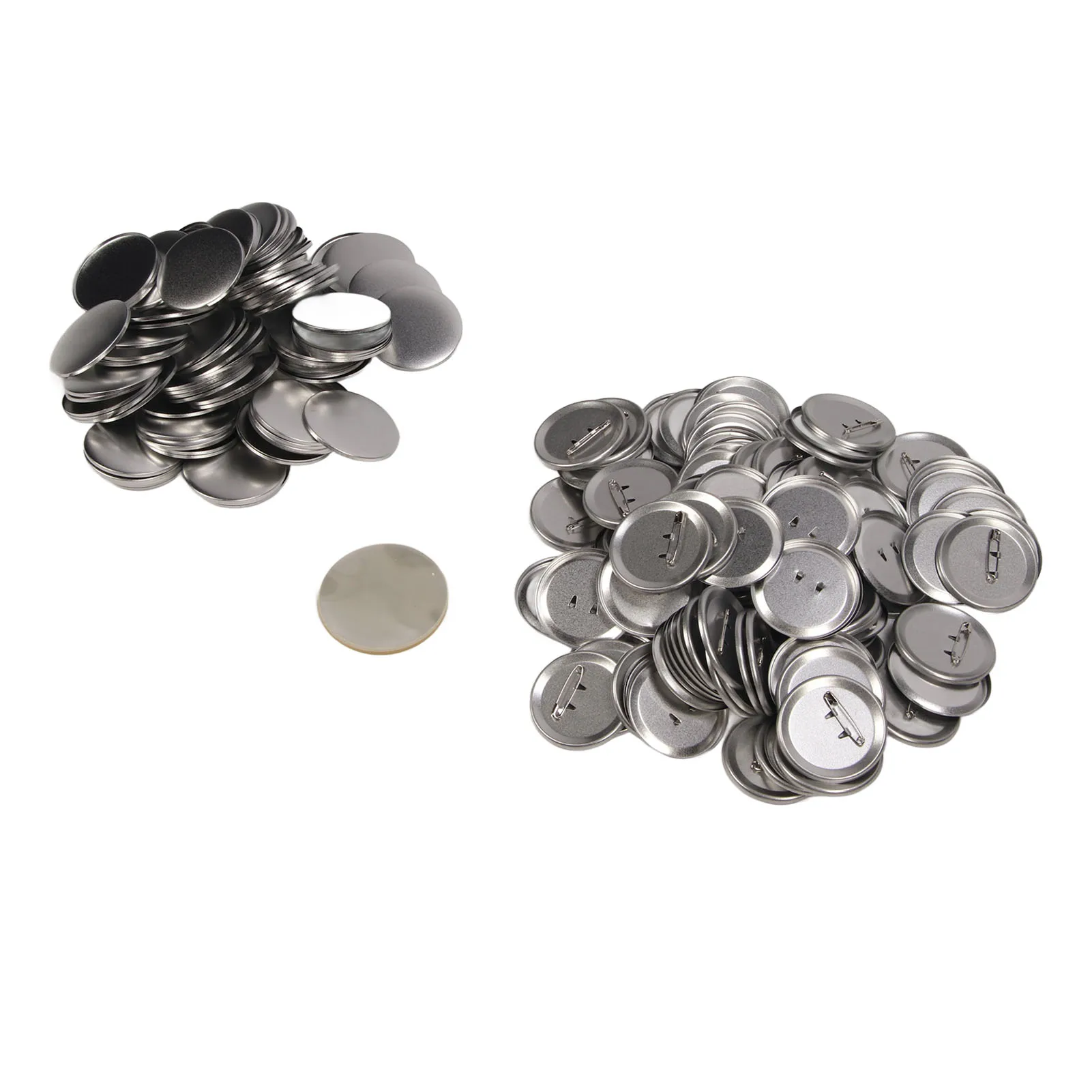 100 Kits de Badges Ronds Vides pour Livraison, Kit Innovant Polyvalent de Badges Bouton en Métal pour Bricolage et Artisanat 75mm/2.95in