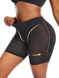 Mesh Stitching Shaping Panties, Tummy Control Compression Panties To Lift & Shape Buttocks, Women's Underwear & Shapewear