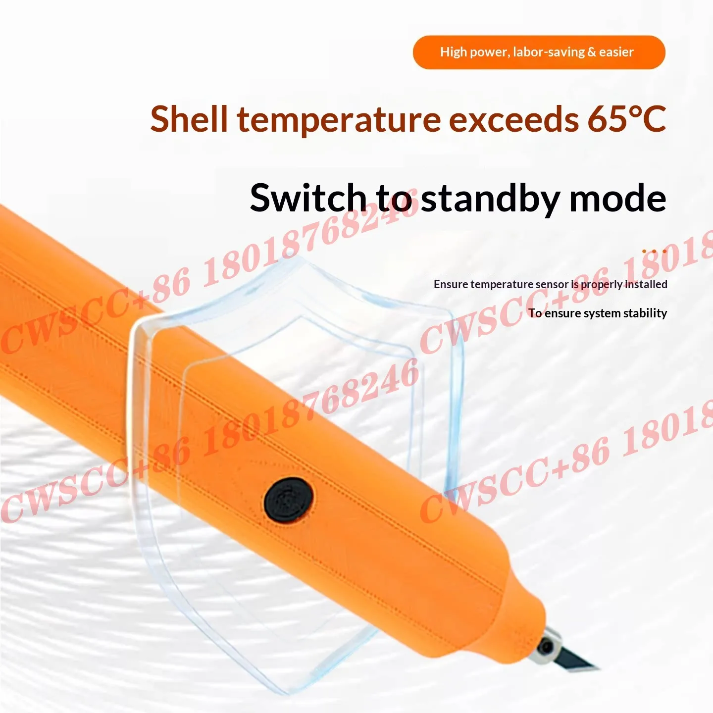 Handheld ultrasonic cutter, industrial plastic, acrylic, and resin cutting tool, deburring and scratch-free DIY tool.