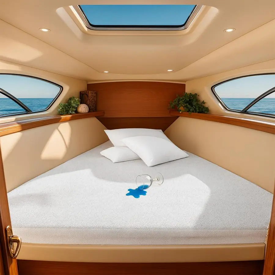 

Водонепроницаемая защита матраса V Berth 88 головок x 82 длина x 20 футов с глубоким карманом, облегающий на 360 градусов наматрасник, мягкий Ной