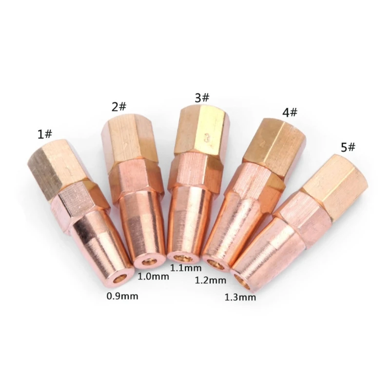 H01-6 용접 토치 노즐 M4YD용 5Pcs 용접 팁 OxygenGas 프로판 아세틸렌