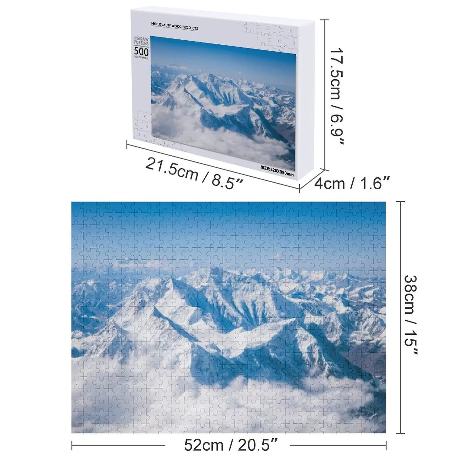 에베레스트 산 지그소 퍼즐 나무 이름 맞춤 선물 게임 어린이 맞춤형 장난감 퍼즐