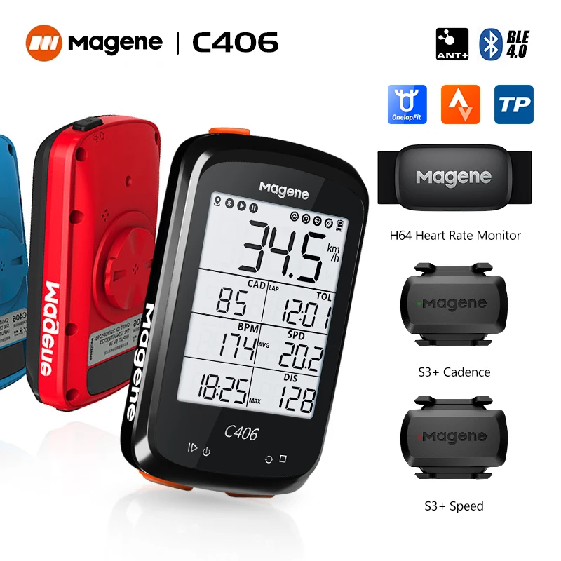 

Magene C406 Bicycle Computer Wireless GPS Speedometer Bluetooth Cycle Accessories Waterproof Road Bike MTB Odometer