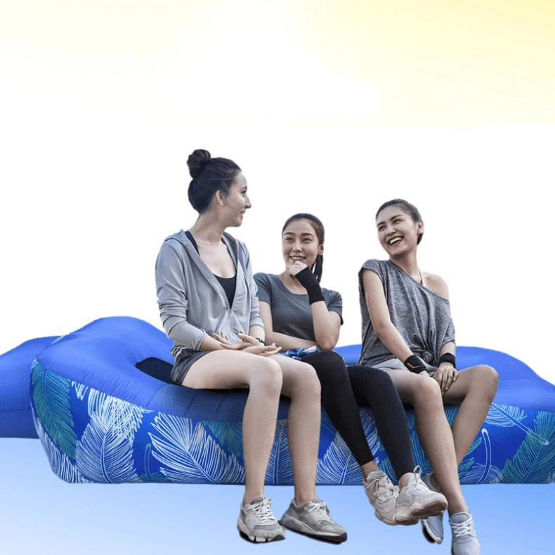 Outdoor Multi-style Inflatable Sofa Amphibious Camping Beach Single Portable Air Cushion Layable Sitting Inflatable Cushion