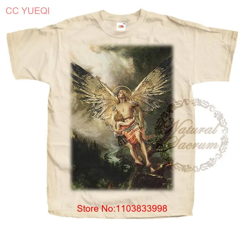 Catholic Natural T-shirt Saint Michael Archangel V52 Tee Vintage Sizes S - 5XL