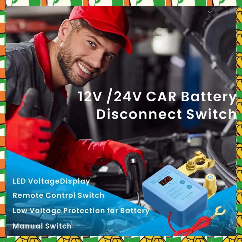 

Профессиональный инструмент 240A 12V, дистанционный выключатель аккумулятора со светодиодным дисплеем напряжения, автоматический выключатель питания для автомобиля