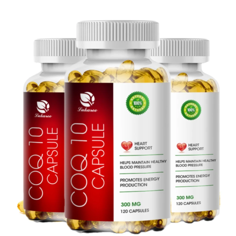 

Lukaree High Absorption Coenzyme Q10 COQ10 Soft Capsules Heart Health & Energy Production Cardiovascular and Cholesterol Health