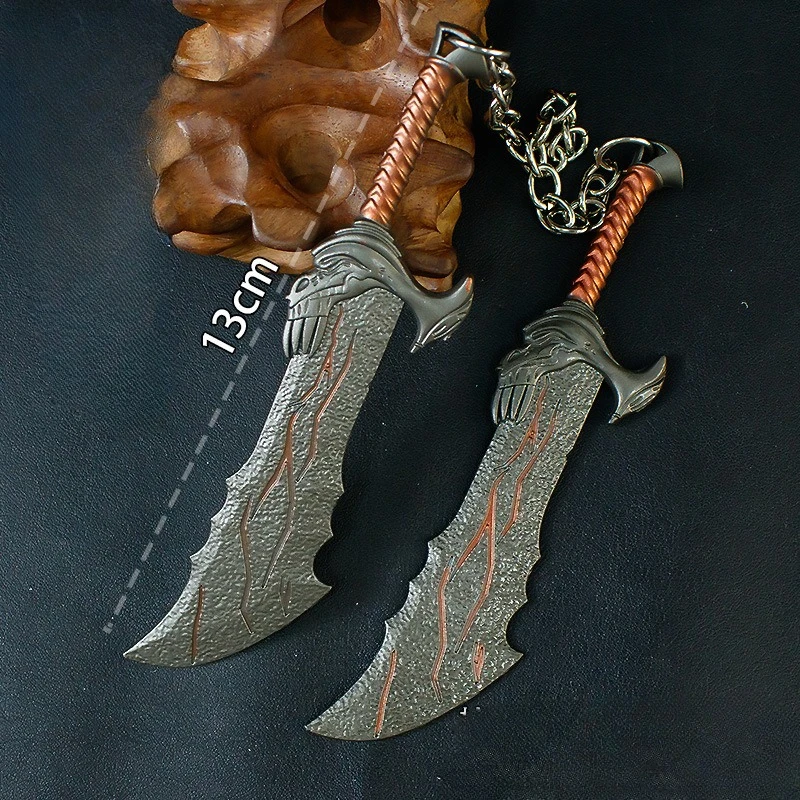 13 センチメートル NewGod of War ゲーム周囲クレイトスカオスブレード金属モデル小道具デスクトップ装飾装飾品男の子の誕生日プレゼントのおもちゃ