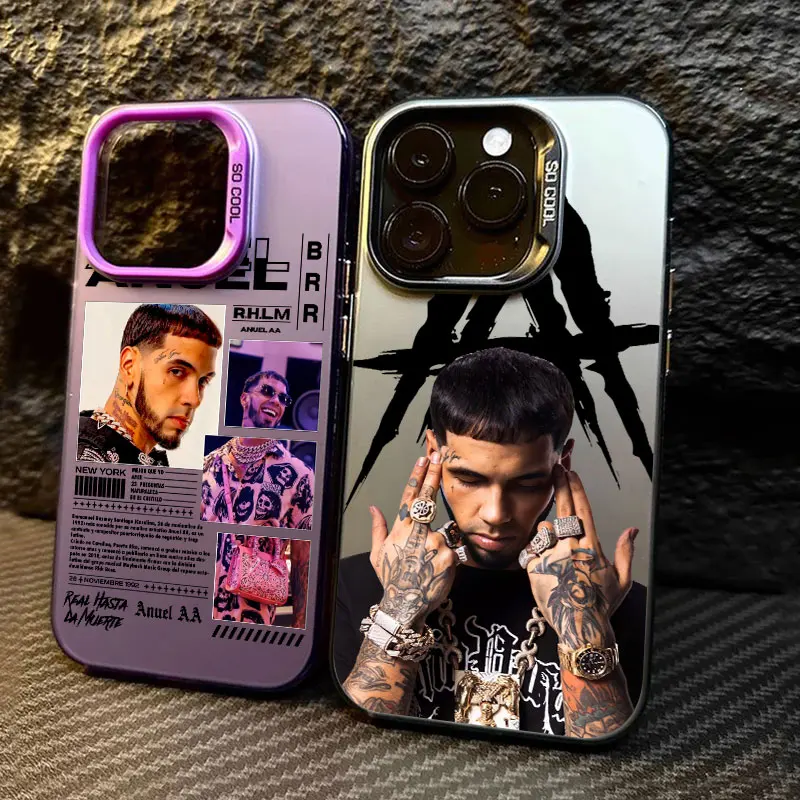 

Hot Rapper Anuel AA Fashion Coque For Apple iPhone 17 Air 16e 16 14 15 13 11 Pro Max Plus 12 17 Pro Shockproof Case Phone Cover