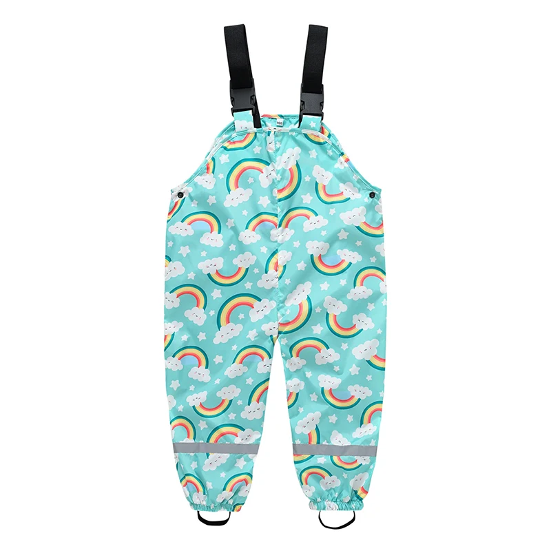 2-8 Years Kids Waterproof Overalls Cute Cartoon Spring And Autumn Girls Pants New Fashion Boys Jumpsuit Romper Children Clothing