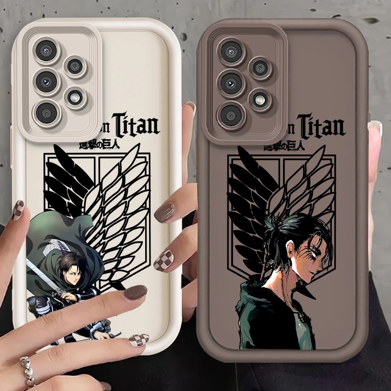 

Anime Attack On Titan Art For Samsung A73 A71 A54 A53 A52 A51 A33 A32 A21S A14 A13 A12 A25 A04 A05 5G Eye Ladder TPU Phone Case