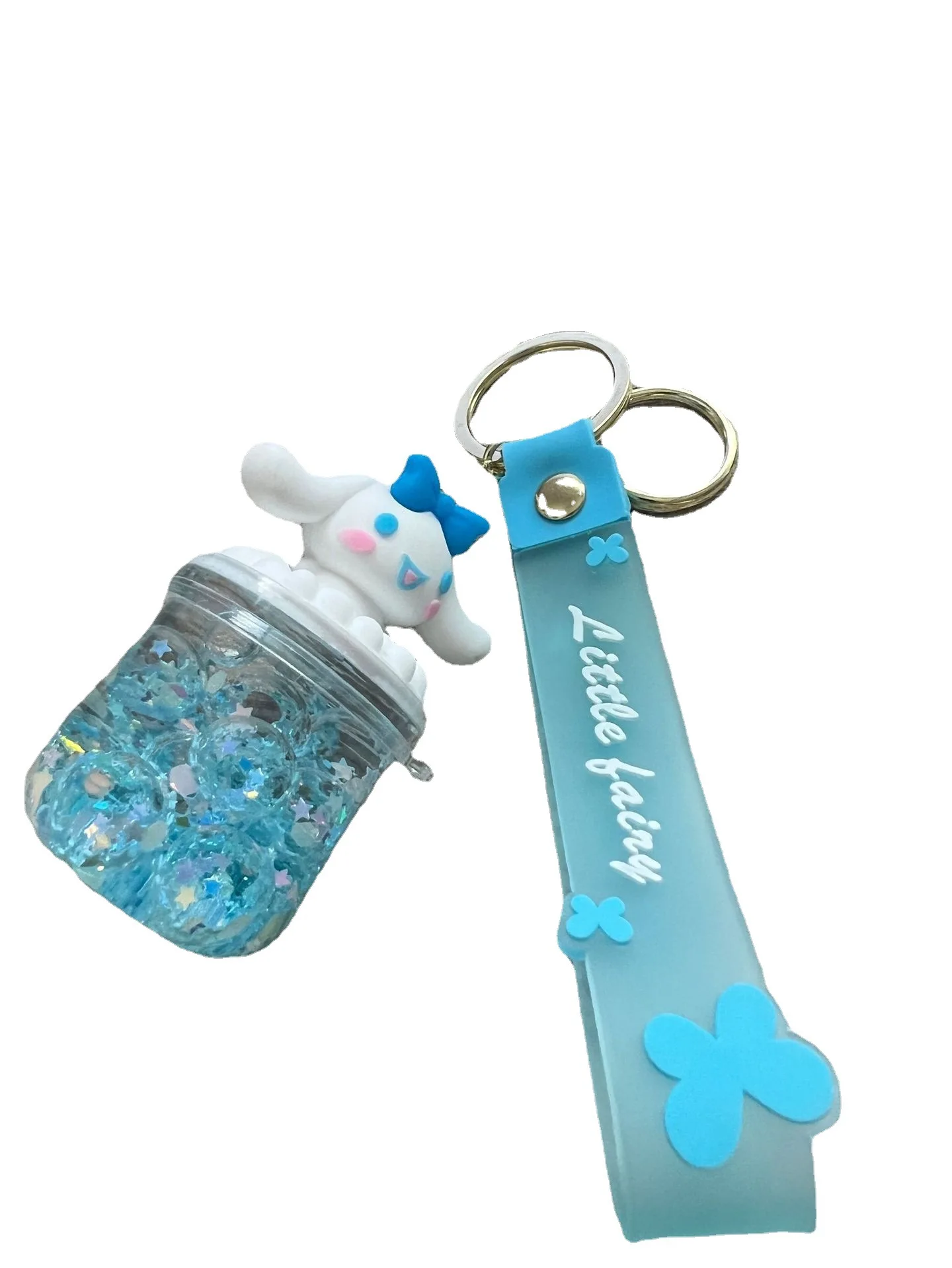 Oil Floating Sanrio Acrylic Belly Cup Pochacco mymelody Cinnamoroll Luminous Keychain Student Couple Exquisite Ornament Gift Toy image 4