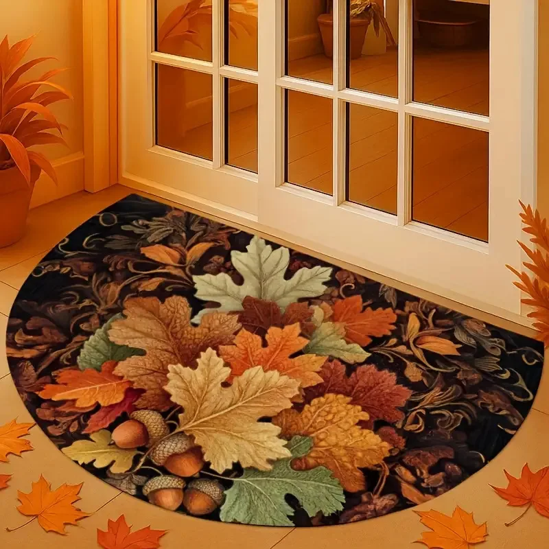 Pumpkin Series Printed Foot Mats for Home Entrance and Foyer Door Mats  Kitchen Rug Kitchen Mat Floor Mats Doormat Welcome Mat