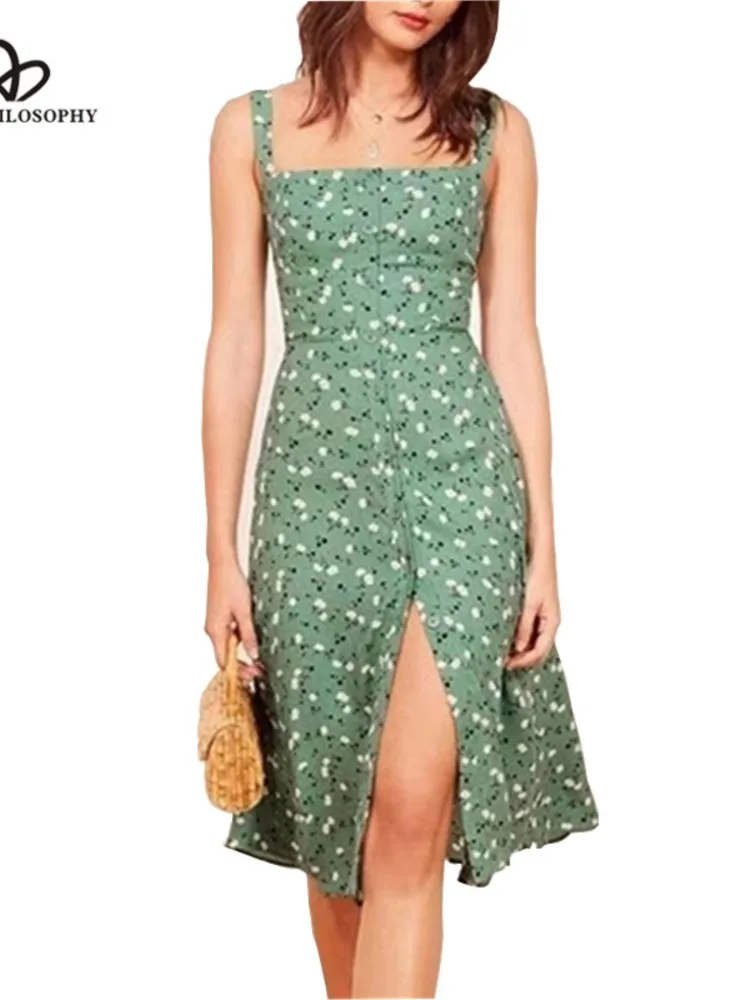 Sommerkleid mit süßem Mädchen-Print, Slash-Ausschnitt, Spaghettiträger, Damen-Sommerkleid, vier Farben, Mini-Shirt für Damen, Vestidos