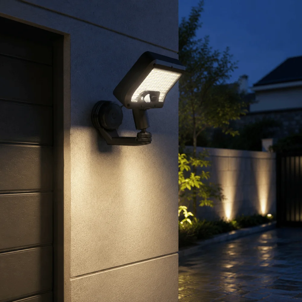 Durable Waterproof Solar Wall Light Auto On/Off 92 LEDs Foldable Solar Light Magnetic Base Wall Mounted Motion Sensor Light