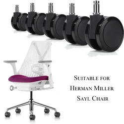 Universal Office Chair Wheels M11 50/60mm Wearable PU TPU  Swivel Caster Smooth Rotate Mute Rollers Furniture Hardware