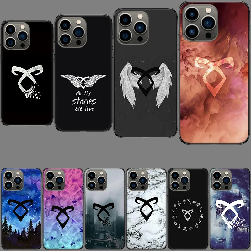 Mortal Instruments City Of Bones Phone Case For Apple Iphone 15+ 14 Plus Fundas 16 Pro Max Capa 12 13 Mini Coque 11 Pro Cover Sh