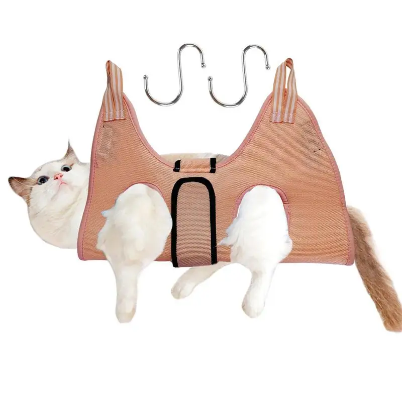 Cat Holder For Nail Clipping Dog Grooming Sling Nail Trimming Bag Cat & Dog Grooming Accessories For Pets Bathing Nail Clipping