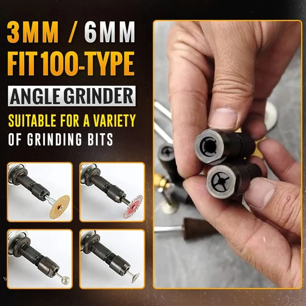 Transfer Head Multi Function Angle Grinder Modified Adapter Set Convert to Straight Grinding Chuck with M10 Thread