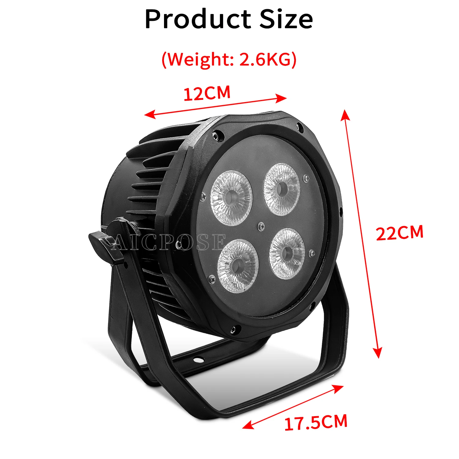 4-10 pz/4x12 W RGBW/4X18 W RGBWA UV 6 in 1 LED Par Luce Esterna IP65 Impermeabile Luce Della Fase Professionale DJ Discoteca Attrezzature Della Fase