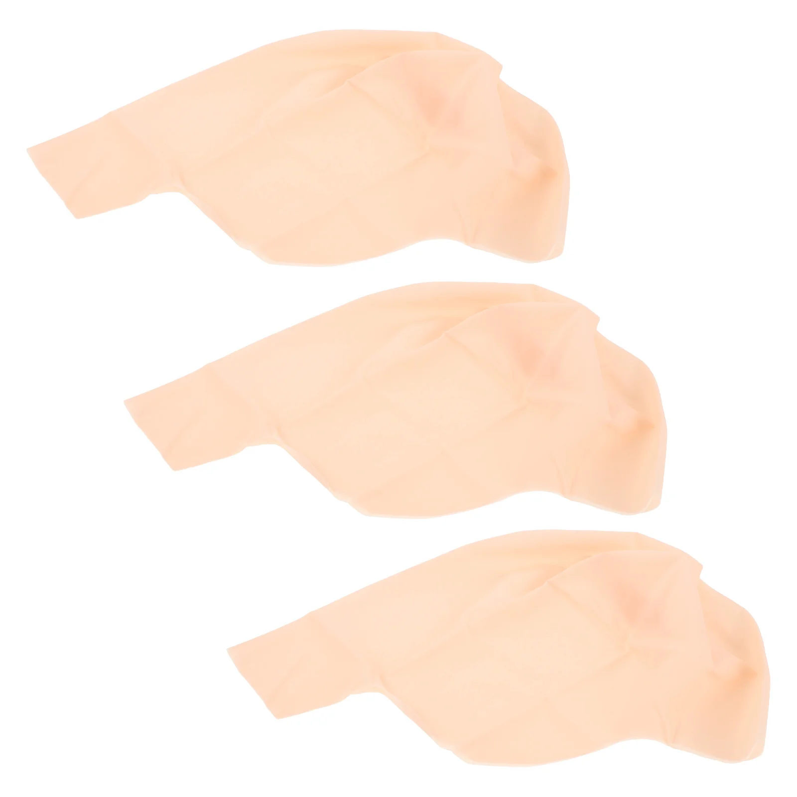 

3Pcs Brown Realistic Bald Cap for Adults Latex Makeup Caps Fine Mesh Skin-Like Finish Halloween Accessories for Men Cosplay