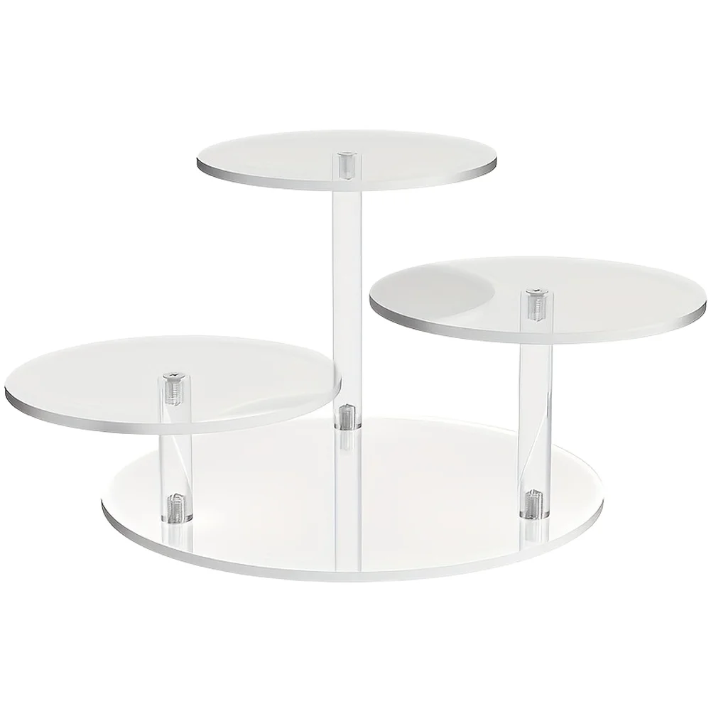 Collectible Rack Desktop Showcase Base Diameter 19cm, Display Stand Diameter 12cm Collectibles Showcase Modern Aesthetic