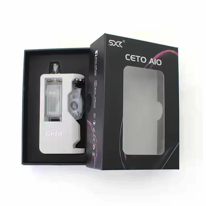 DIY SXK Ceto AIO Boro Mod Aluminum Body 5-80W Adjustable Power 0.42-Inch Display Single 18650 Battery Vape Pen Original view 5