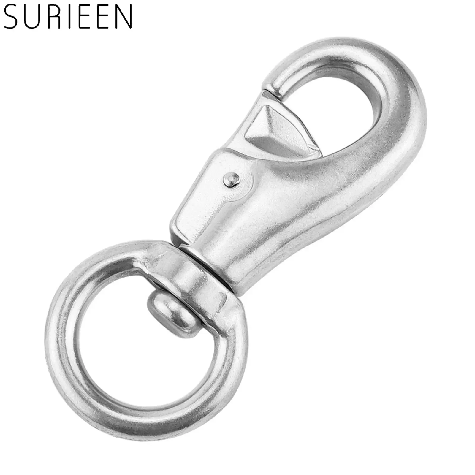 Surfing Stainless Steel 304 Hammock Chair Fixing Hanging Hardware Swivel Snap Hook Ceiling Mount Spring Swing Buckle Kit 102mm