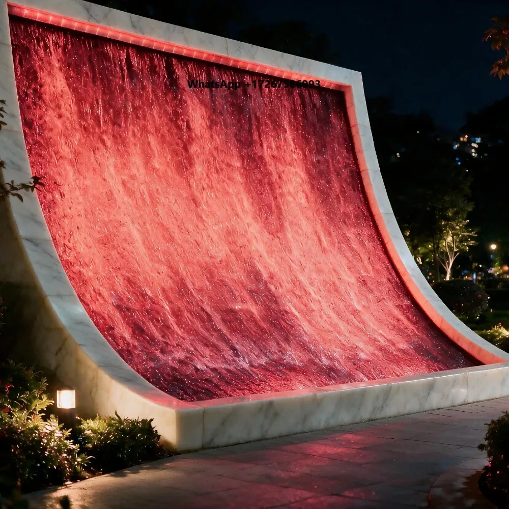 DMX512 Lamp Colorful Tide Waterfall Fountain