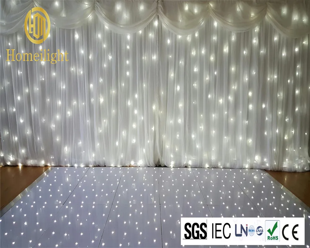 Most Popular 14*14FT LED Dance Floor Panels For Wedding DJ Bar Party Twinkling Light Dance Floor Tile