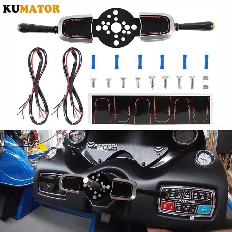 Replace PT2000-1P Bezel Control Switch, Blinker Trim Control System for Seastar Hydraulic, Cable and Tilt Steering