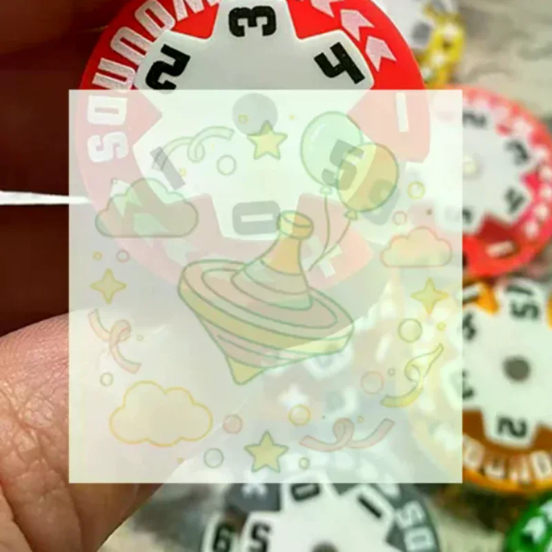 Random Color Small Size Counter 32MM Round Health Damage Wounds Tracker Acrylic 1PC 0-59 Life Tracker