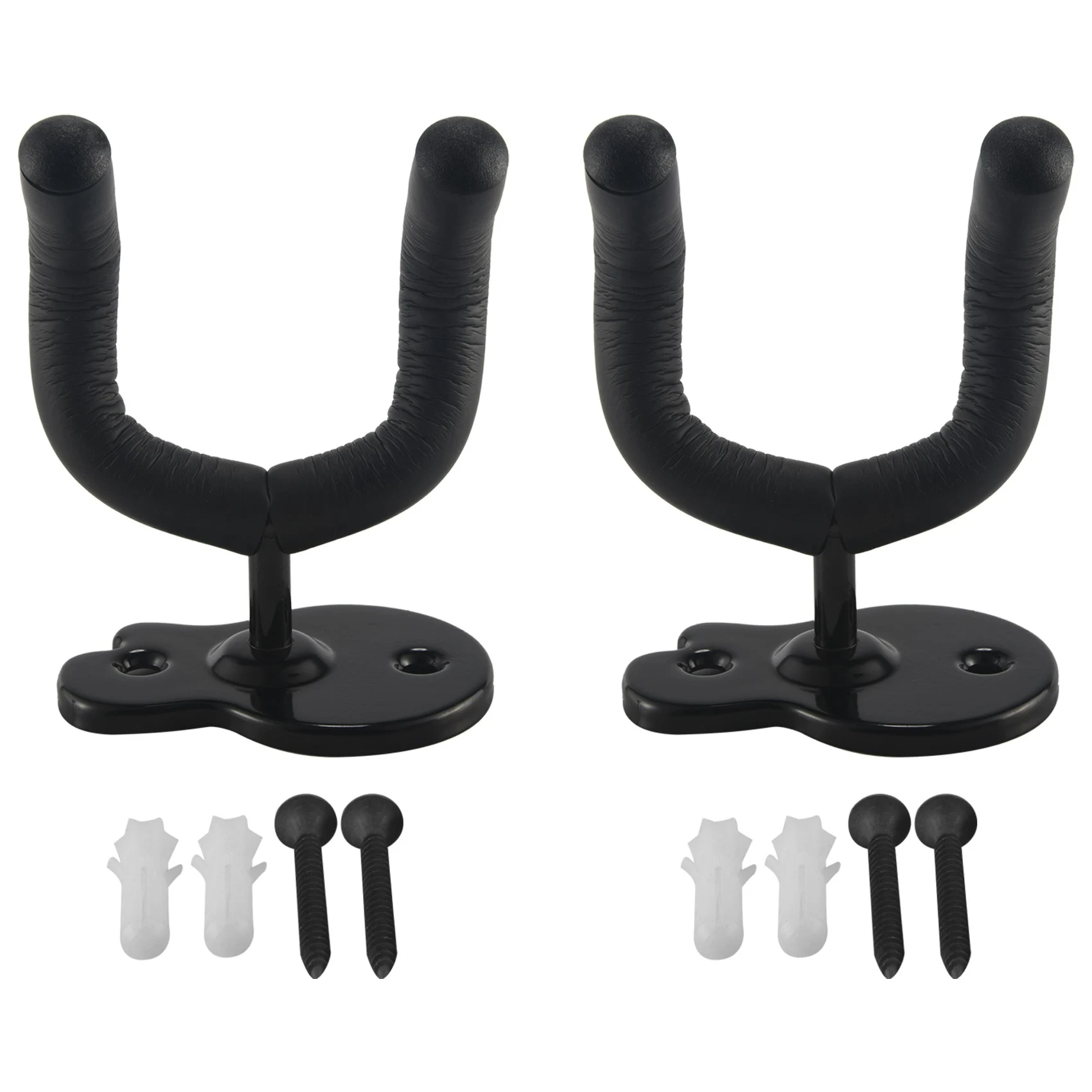 

2 Pcs Guitar Wall Mount Hanger,Electric Classical Bass Guitar Hooks Ukulele Wall Stands for Home and Studio