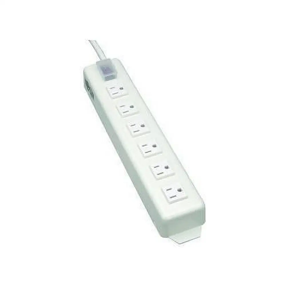 Power Strip with 6 Outlets 1800W Max Power 15ft Cord Length On/Off Switch Right-Angle Outlets