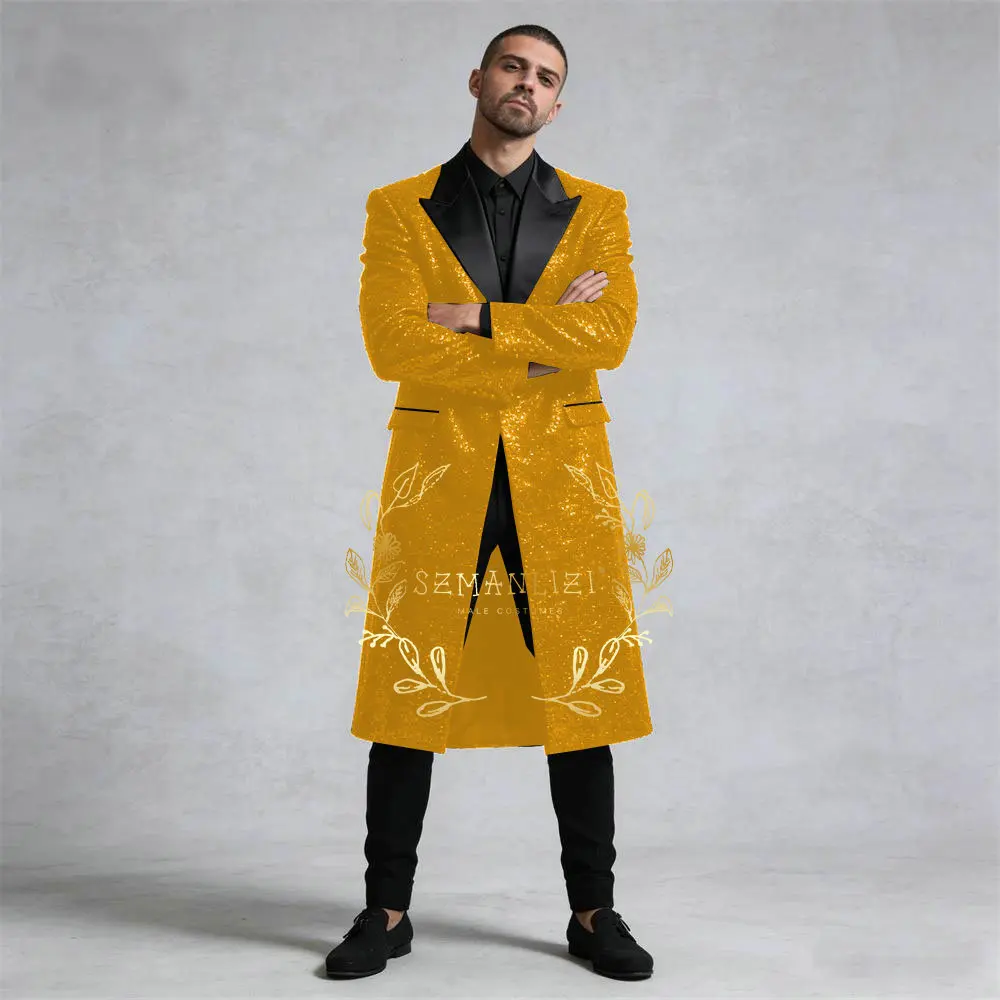 رجال الأعمال الدعاوى بورجوندي سباركلي الترتر بلغت ذروتها التلبيب السراويل الطويلة 2 قطعة مجموعات ملابس العريس البدلات الرسمية الزفاف مخصصة