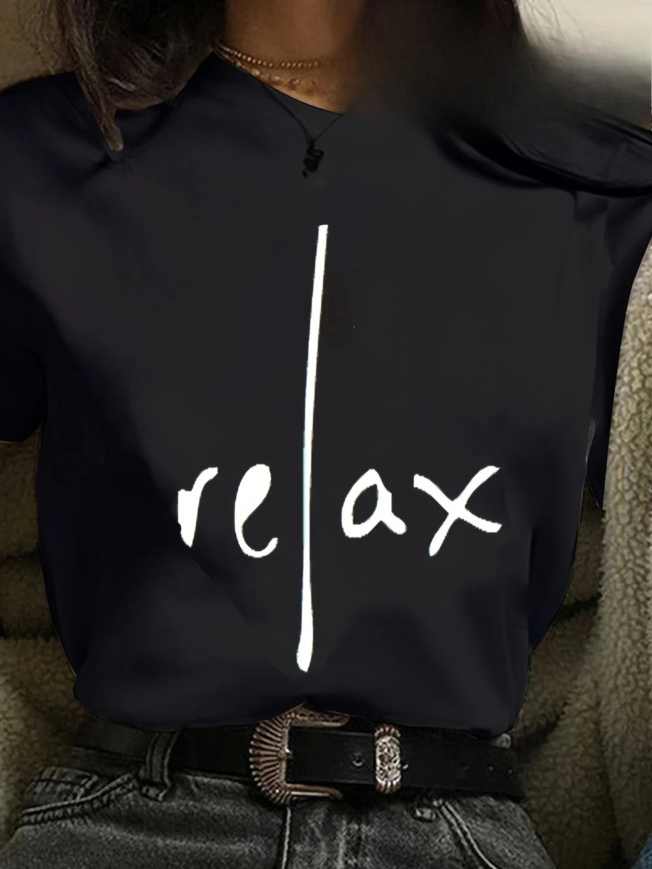 Casual  Relax Print Streetwear T-Shirts Female T Shirts Egirl Korean Fashion Graphic Tees Tops Women Clothing