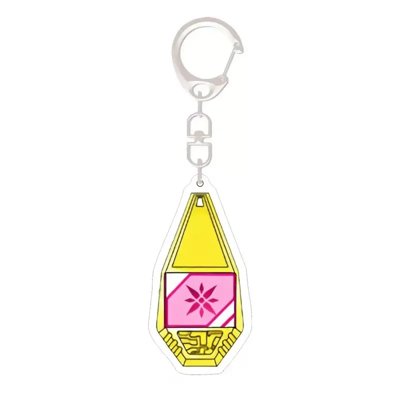 Llaveros de Anime Digimon, aventura, Plan sagrado, periferia de animé, medalla de amor, insignia evolucionaria, llavero acrílico, juguete colgante, regalo