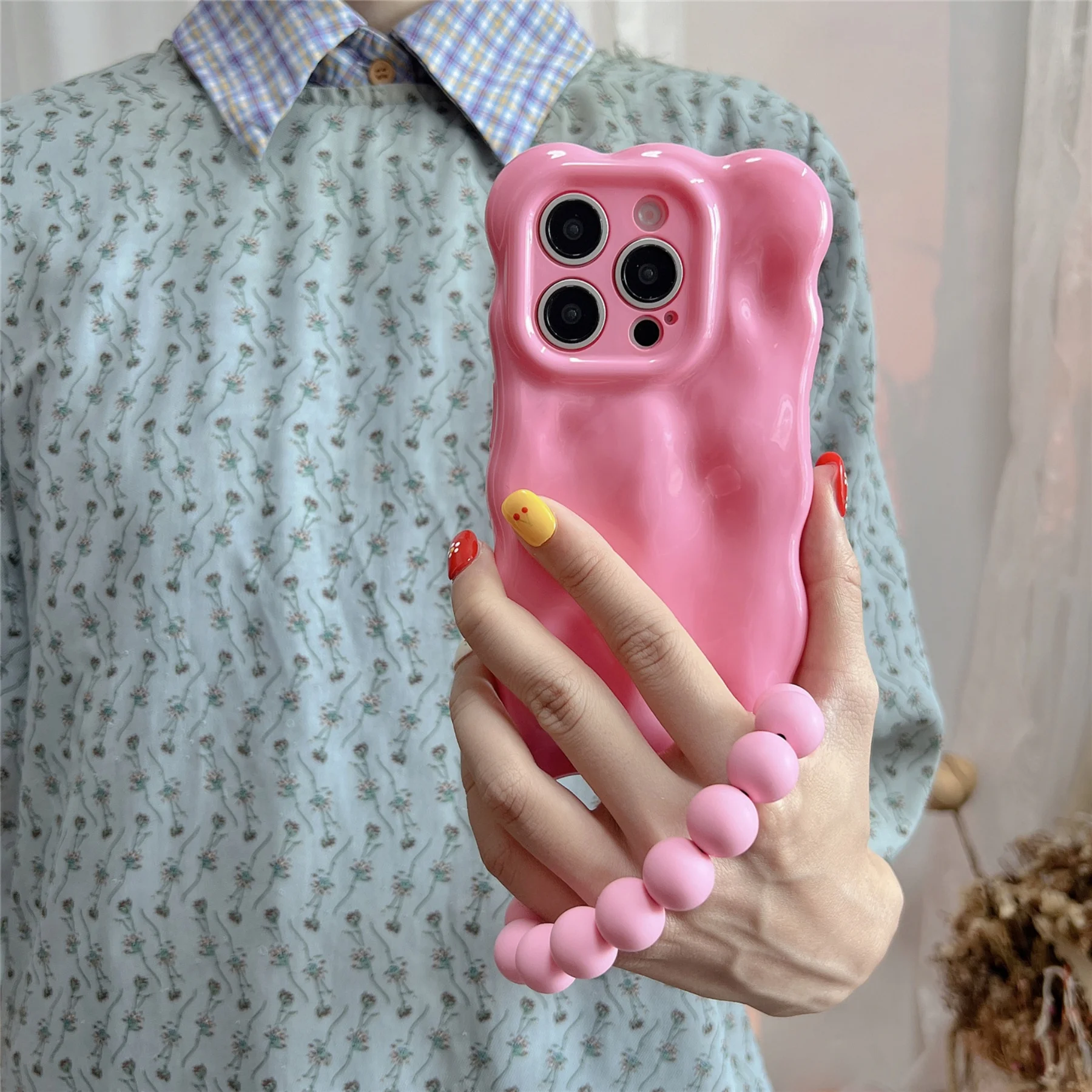 Cute Wave Edge Rose Red Bubble - Phone Cases Redbubble 评论和价格