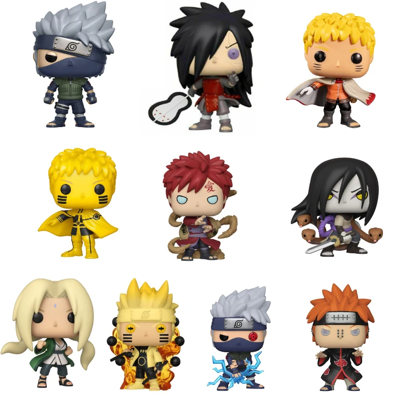 Decoración de Escritorio, Figuras de Vinilo de Anime Estilo Pop, OROCHIMARU, PAIN, Hinata, Sasuke, Itachi, Kakashi, Obito, Juguetes, Regalo de Navidad