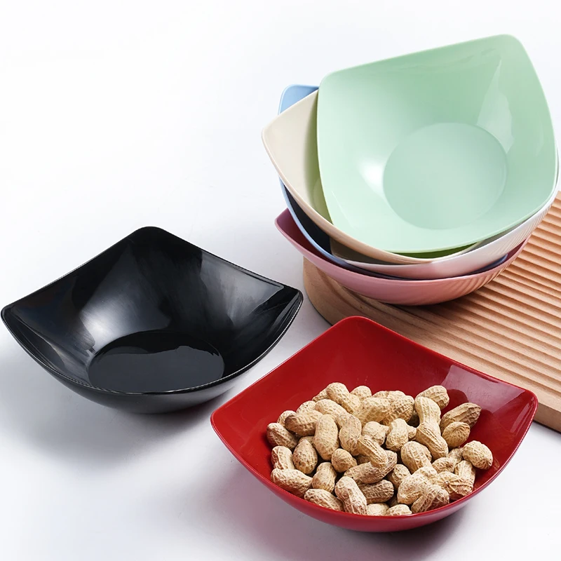 2/4/6pcs Nordic creative style special-shaped four-legged bowl salad bowl, suitable for restaurant kitchen.