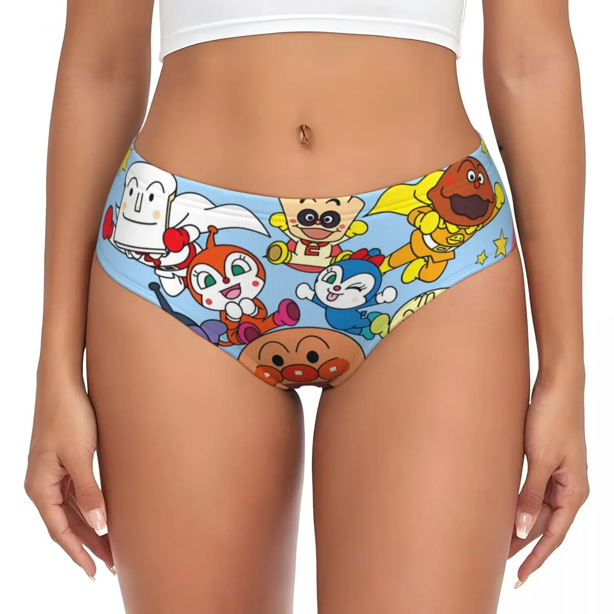 

Custom Women Anpanman Comic Manga Panties Underwear Female Stretch Hot Briefs Underpants