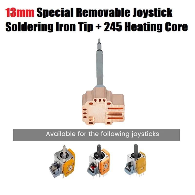 ABZZ-Soldering Iron Tip 13Mm Removable Joystick For PS5 For PS4 Switch Pro Game Controller 245 Heating Core